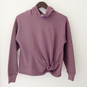 Jill Yoga Hooded with a front Knot Sweatshirt